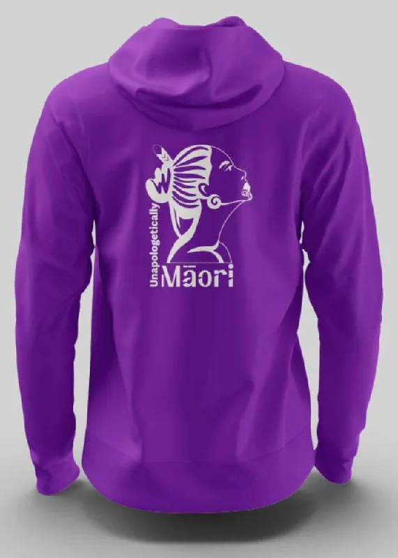 Women’s Hoodie Purple / White Print